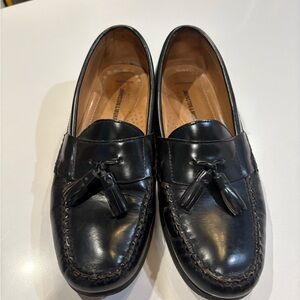 Johnston & Murphy Classic Black Tassel Loafers for Men Size 9 Medium